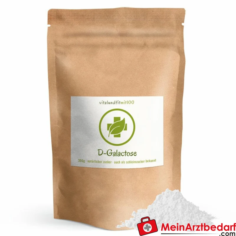 D-Galactose Pulver 300 g, 99% rein, vegan
