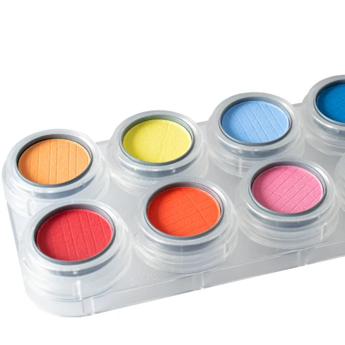 Grimas Rouge-/Lidschattenpalette RA mit 12 Farben