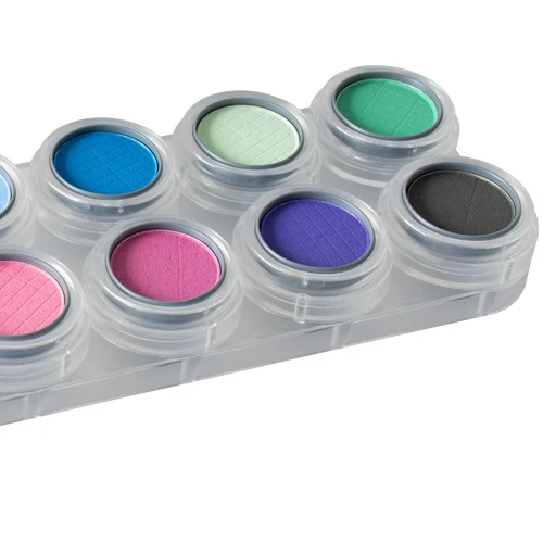 Grimas Rouge-/Lidschattenpalette RA mit 12 Farben
