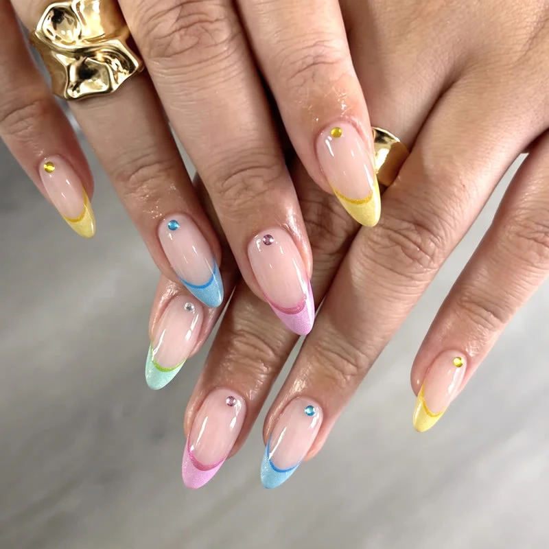 Elegante Französische Spitze Nagelkunst