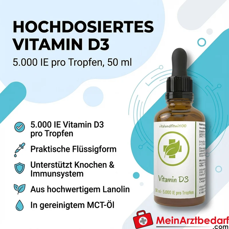 Vitamin D3 Tropfen 5.000 IE pro Tropfen 50 ml