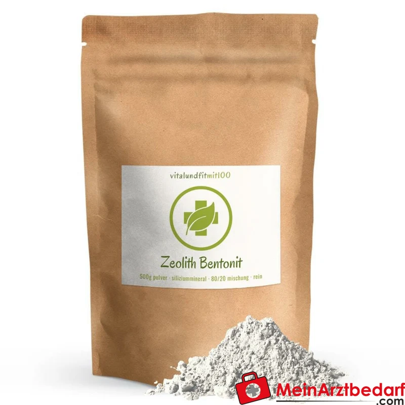 Zeolith-Bentonit Pulver 80% Klinoptilolith, 20% Bentonit 500 g