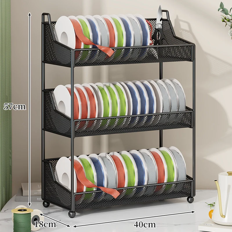 Bandrolle und Bastelbedarf Netz Organizer Regal