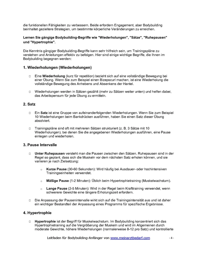 Dr. Daniel Pehböck Bodybuilding-Leitfaden für Anfänger eBook PDF 124 Seiten Muskelaufbau Trainings- und Ernährungspläne