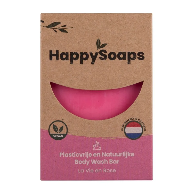 Happysoaps Body Wash Bar - La Vie En Rose 100 gram