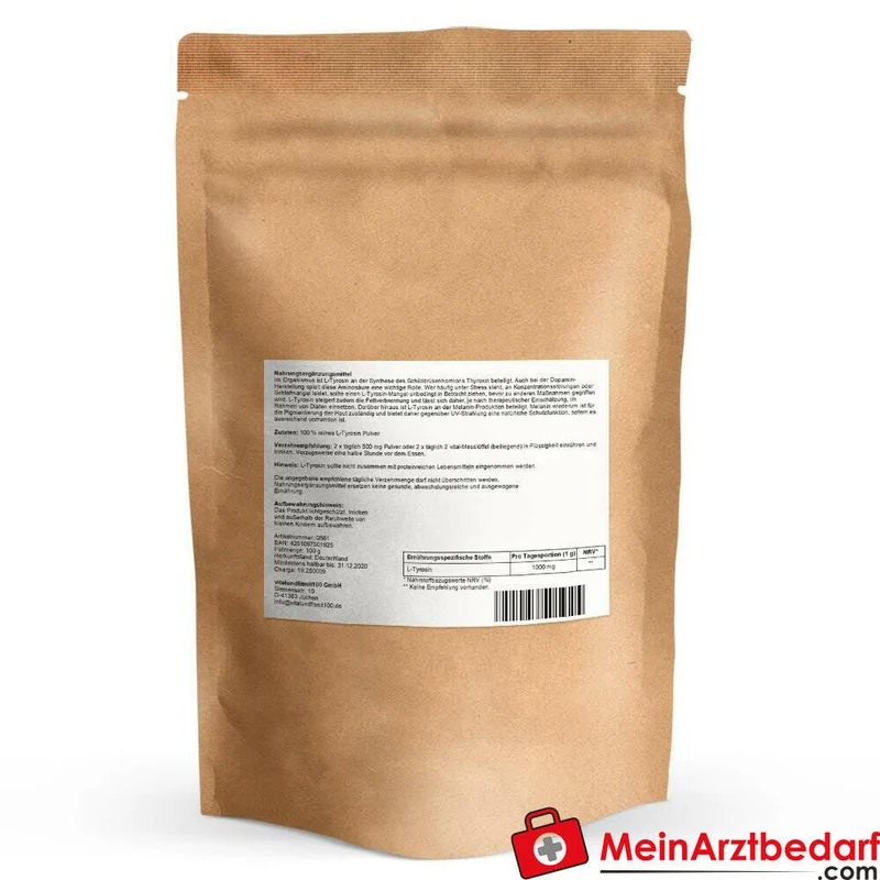 L-Tyrosin Aminosäure Pulver 100% rein 100 g