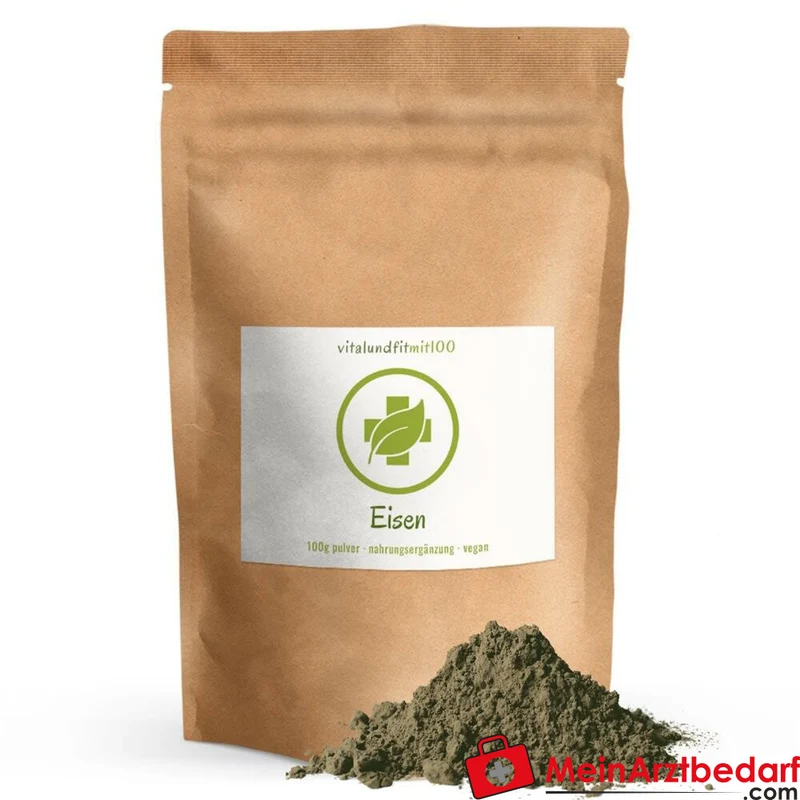 Eisenbisglycinat Pulver 100 g chelatiertes Eisen magenverträglich