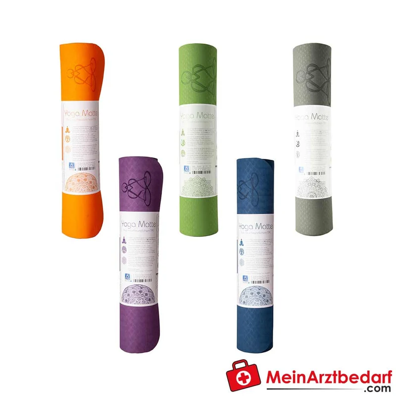 Berk Yogamatte TPE 182 x 61 cm 6 mm rutschfest umweltfreundlich