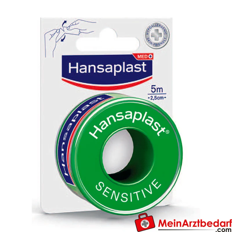 Hansaplast Rollenpflaster Sensitive Fixierpflaster hypoallergen weiß