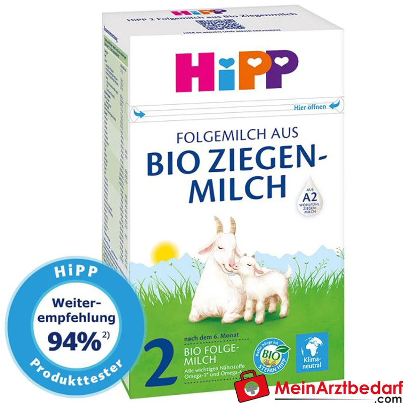 HiPP 2 Folgemilch -Ziegenmilch A2 mit DHA und GOS