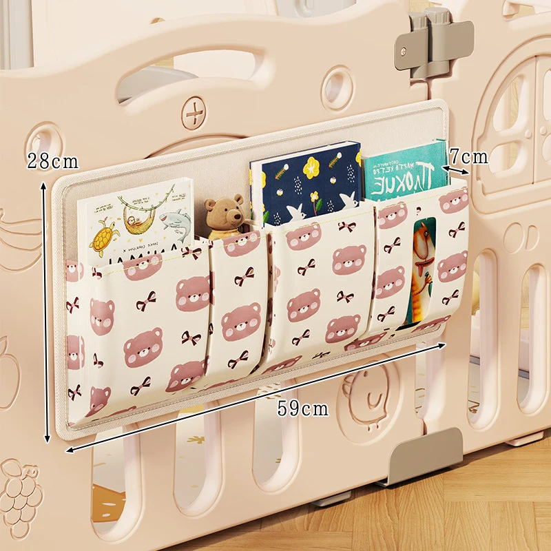 Multi-Taschen Laufstall Organizer Tasche für das Kinderzimmer mit niedlichem Bärenmuster