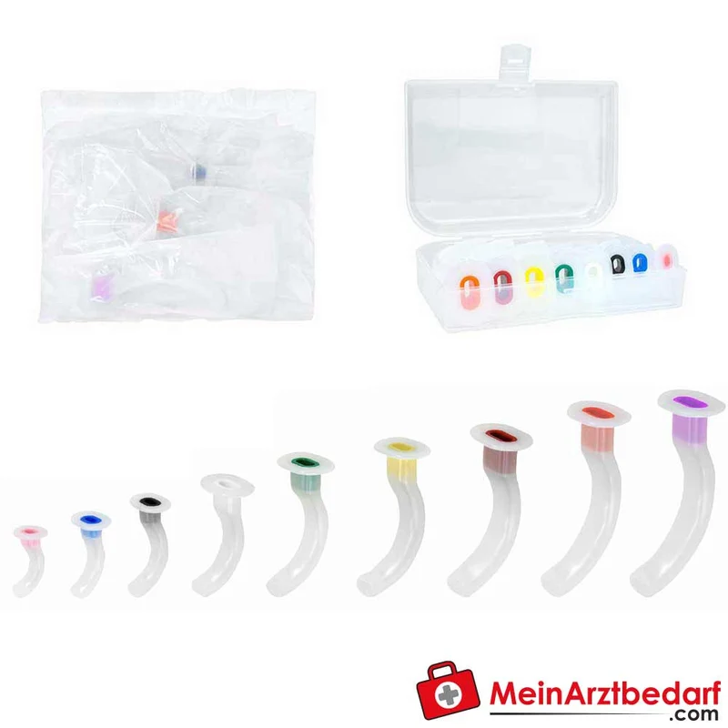 AEROtube Guedel-Oropharyngealtuben Einmal Polyethylen Beißblock Polypropylen Größen 000–6