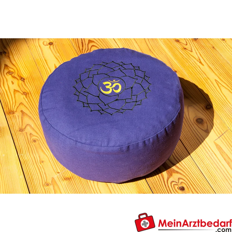 Berk Meditationskissen Wurzelchakra 36x15 cm Buchweizenspelz Baumwollbezug