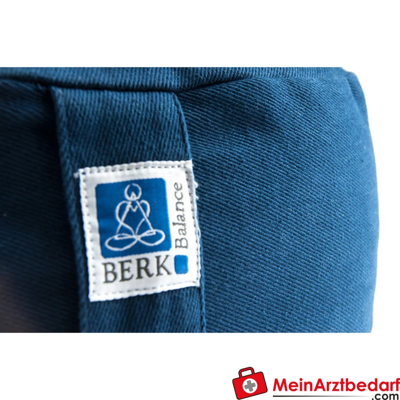 Berk Meditationskissen Wurzelchakra 36x15 cm Buchweizenspelz Baumwollbezug
