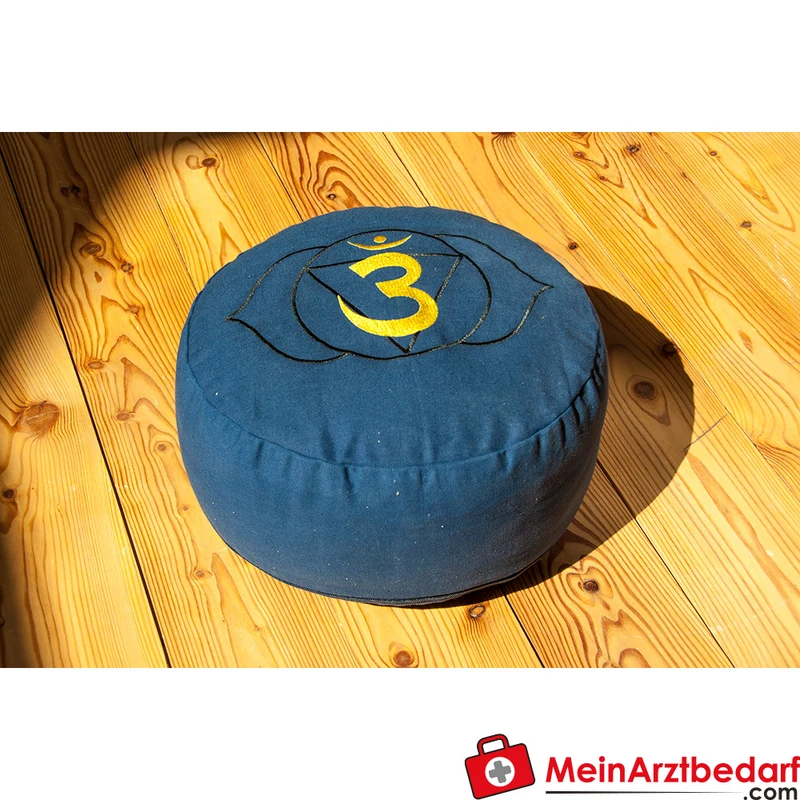 Berk Meditationskissen Wurzelchakra 36x15 cm Buchweizenspelz Baumwollbezug