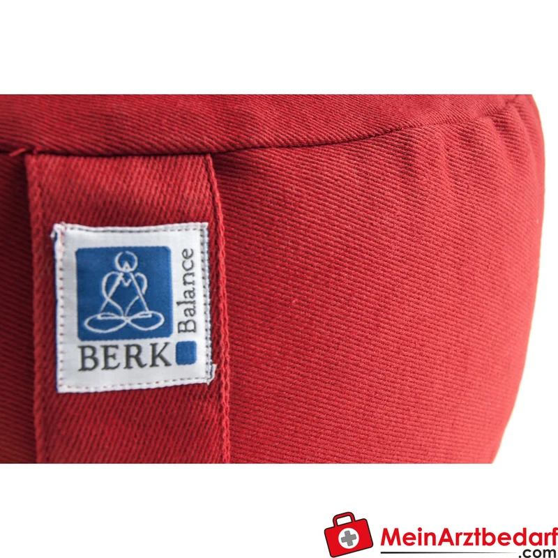 Berk Meditationskissen Wurzelchakra 36x15 cm Buchweizenspelz Baumwollbezug
