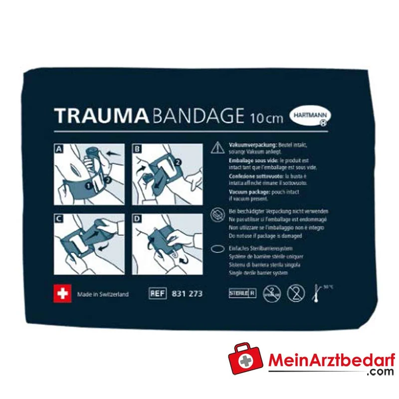 Hartmann TraumaBandage Druckverband mit Zetuvit Wundauflage 15 cm x 4,5 m