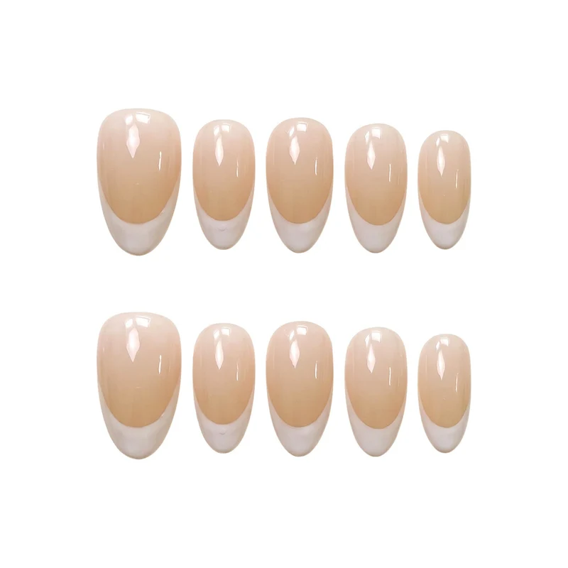 Premium French Tip Press-On Nail Set
