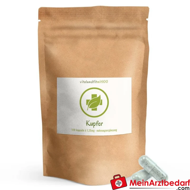 Kupfergluconat Kapseln 1,25 mg 120 Stück