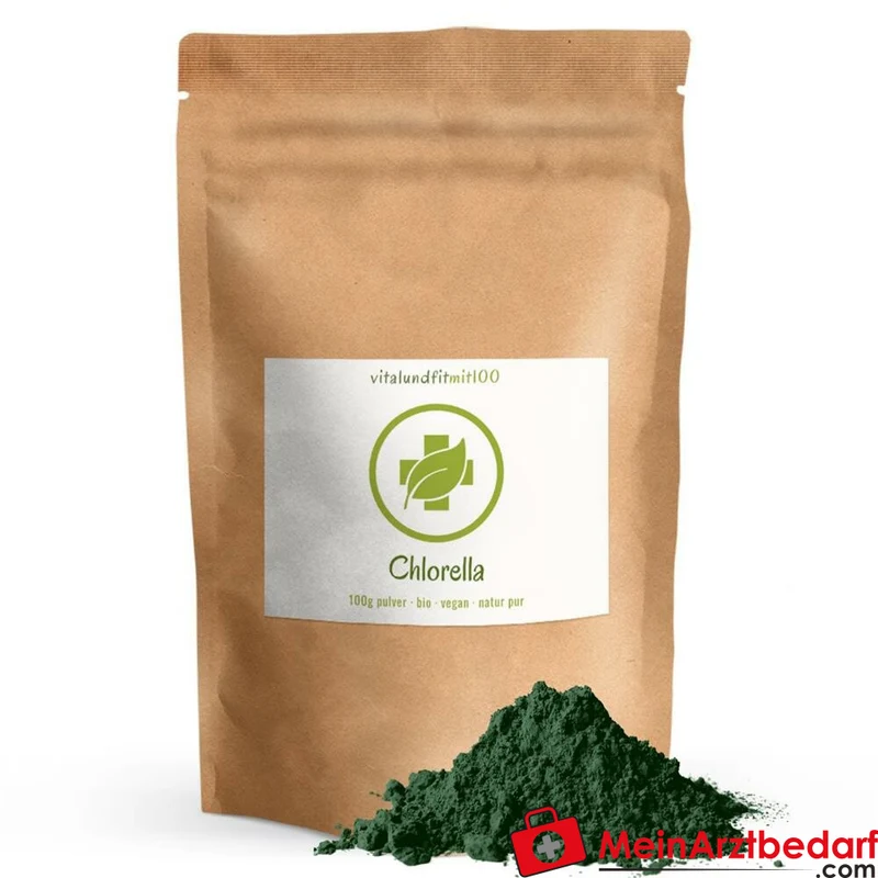Chlorella Pulver (Chlorella pyrenoidosa) Rohkost 100 g