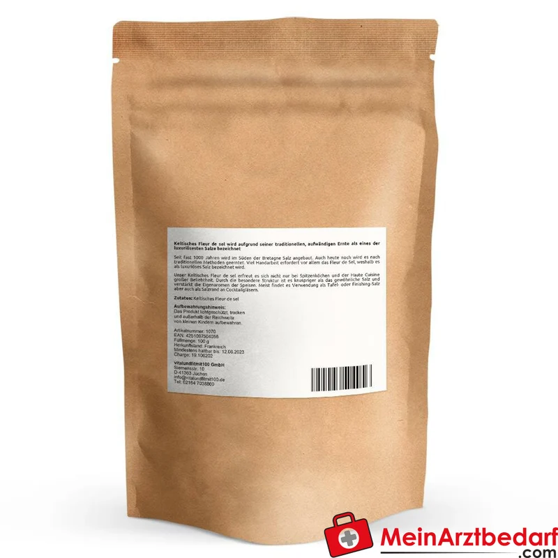 Keltisches Fleur de Sel Finishing-Salz handgeerntet aus Bretagne 100 g