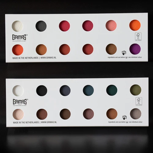 Grimas Rouge-/Lidschattenpalette RK mit 24 Farben