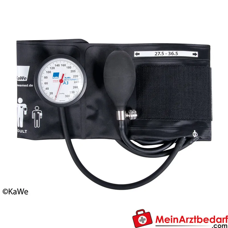 KaWe Mastermed A3 Hand-Blutdruckmessgerät mit Manschettenmanometer Oberarmmanschette