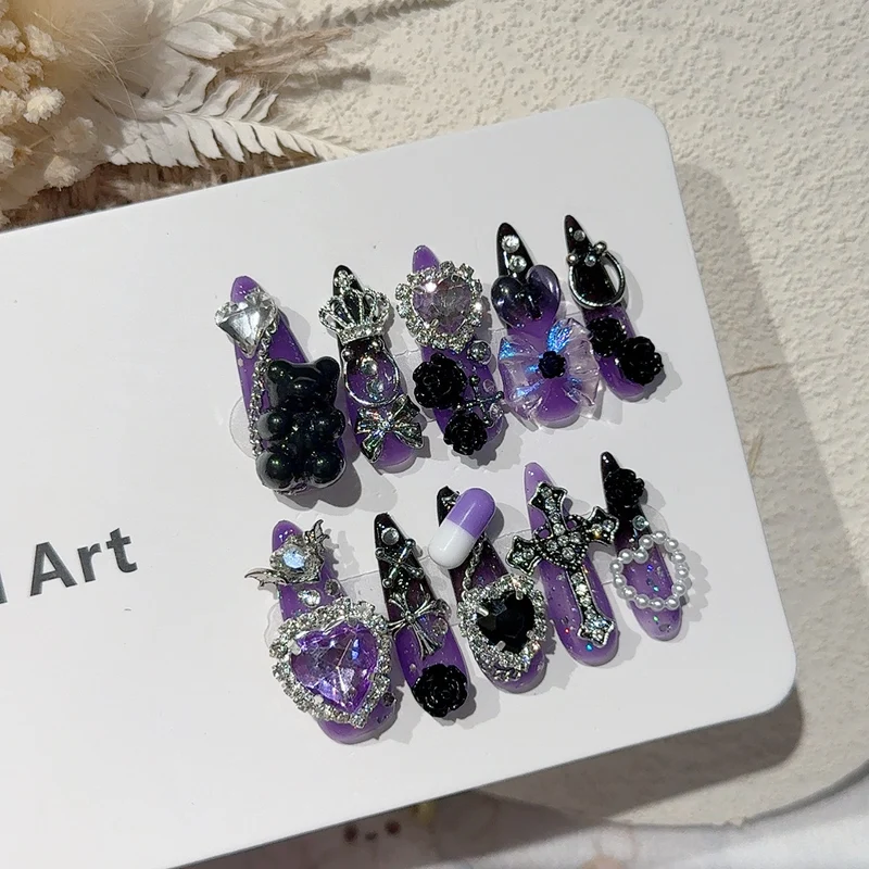 Premium Dekorative Gothic Nagelkunst Set
