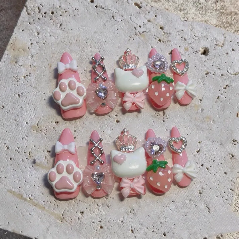 Verspielt tierisches Nagelkunst-Set