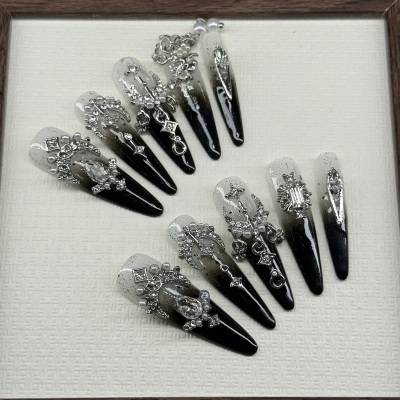 Luxuriöser Gothic Dekorativer Druck-Nagelset