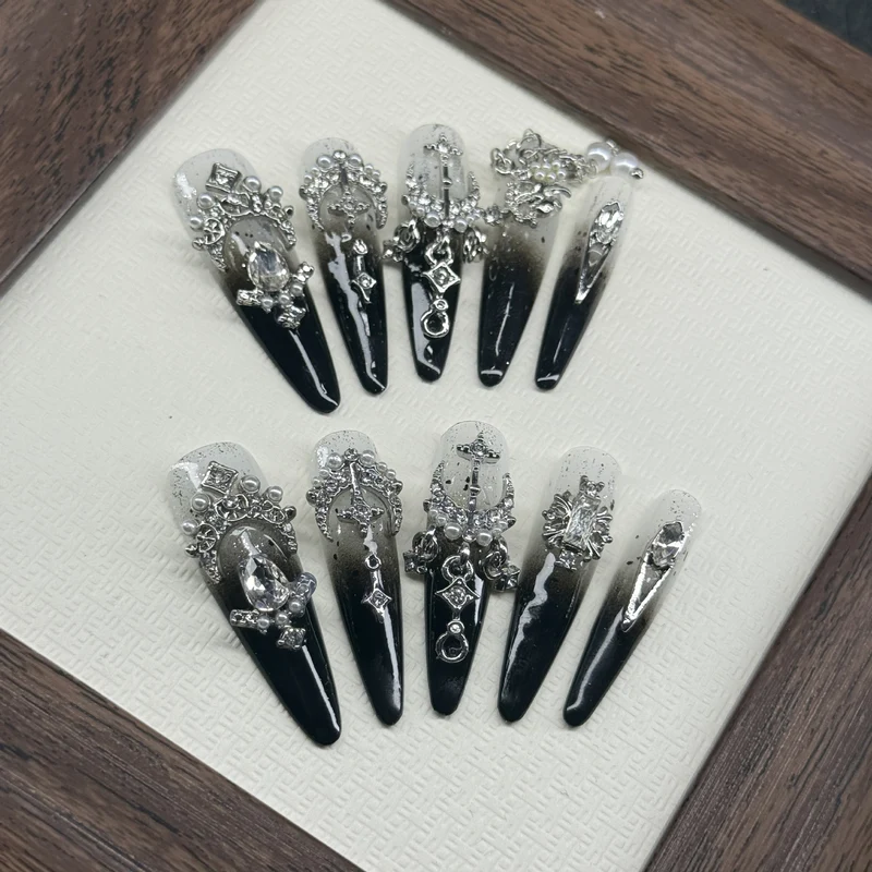 Luxuriöser Gothic Dekorativer Druck-Nagelset