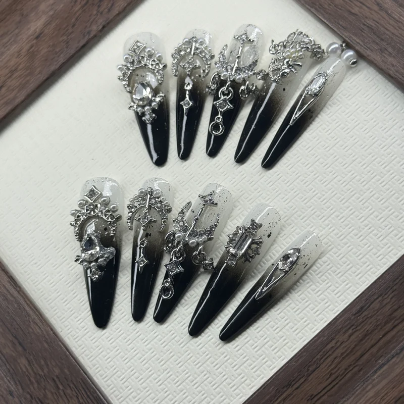 Luxuriöser Gothic Dekorativer Druck-Nagelset