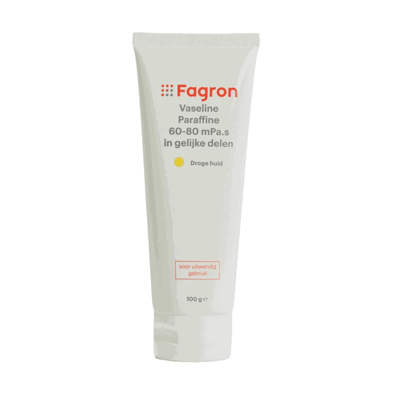 Fagron Vaseline Paraffine 60-80 mPa.s In Gelijke Delen 100 gram