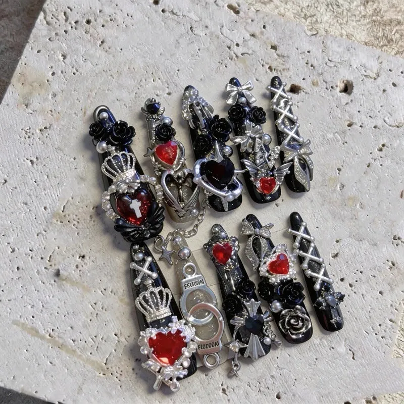 Gothic Dekorative Nagelkunst Cluster