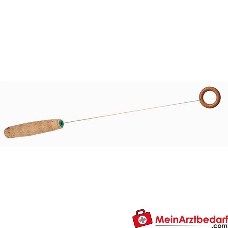 Ökotensor 46 cm mit vergoldeter Antenne, Korkgriff, Federstahldraht, im Köcher