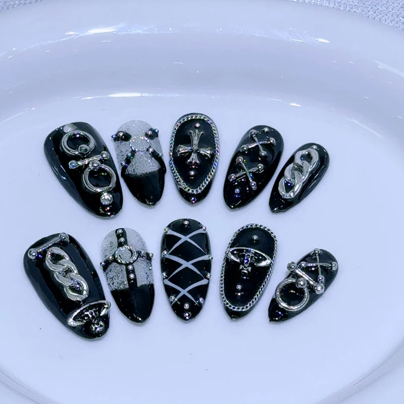 Dekoratives Gothic Nagelkunst Set