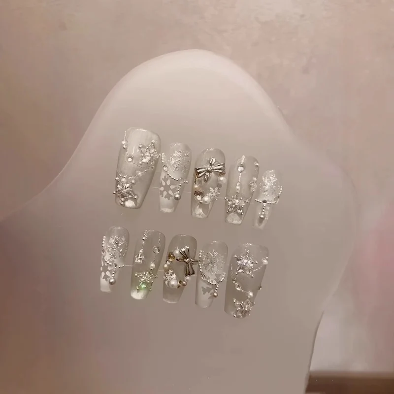 Frosted Dekoratives Design Press-On Nagelset
