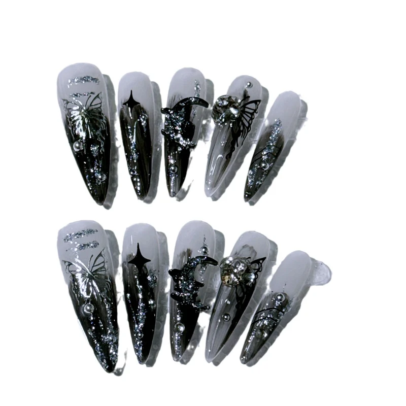 Elegante Druck-Nagelspitzen