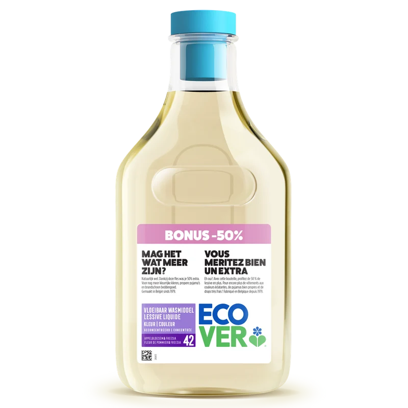 Ecover Vloeibaar Wasmiddel Colourappelbloesem & freesia