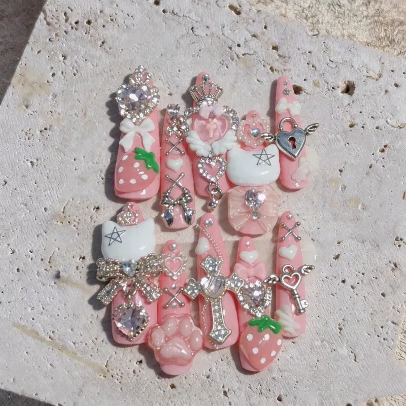 Dekorative 3D Nagelkunst Tipps Set