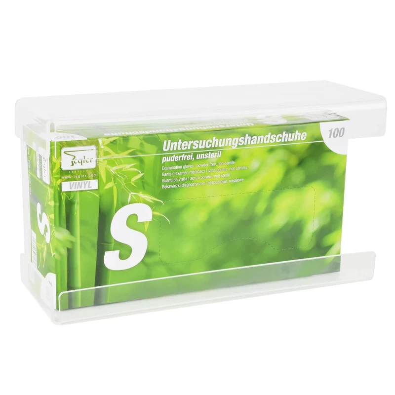 Transparenter Handschuhspender