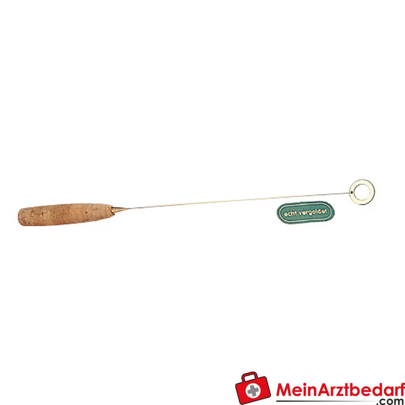 Berk Ökotensor Midi, vergoldete Antenne, Korkgriff, ausziehbarer Metallring 26–36 cm