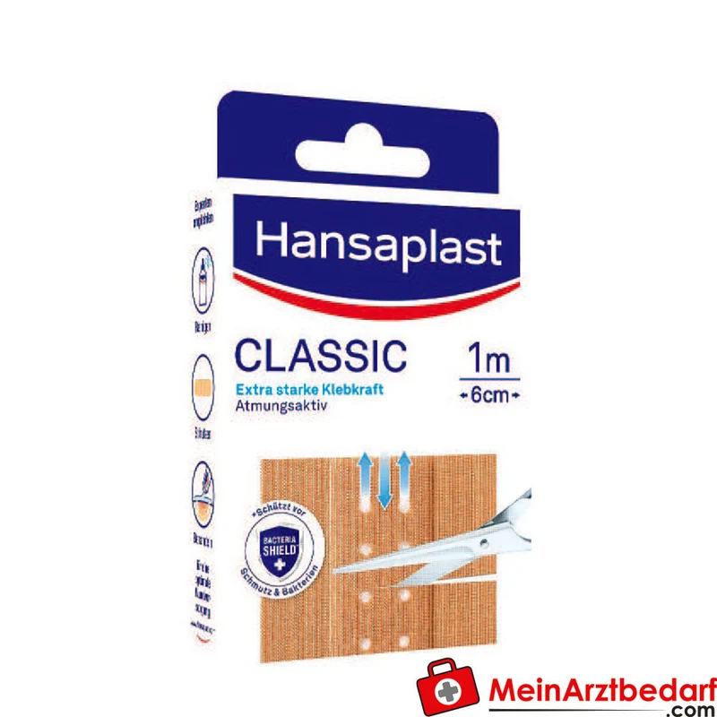 Hansaplast Classic Pflaster Meterware 10 Abschnitte latexfrei