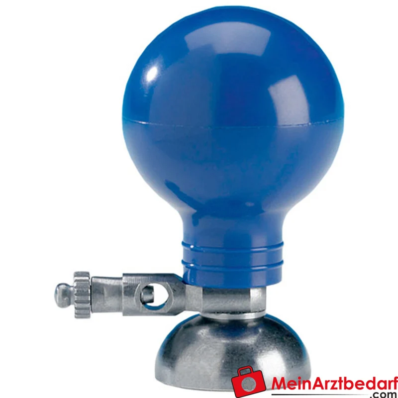 Teqler Saugelektroden 24 mm/15 mm Metall, kompatibel mit Druckknopf und Bananenstecker, blau, einzeln