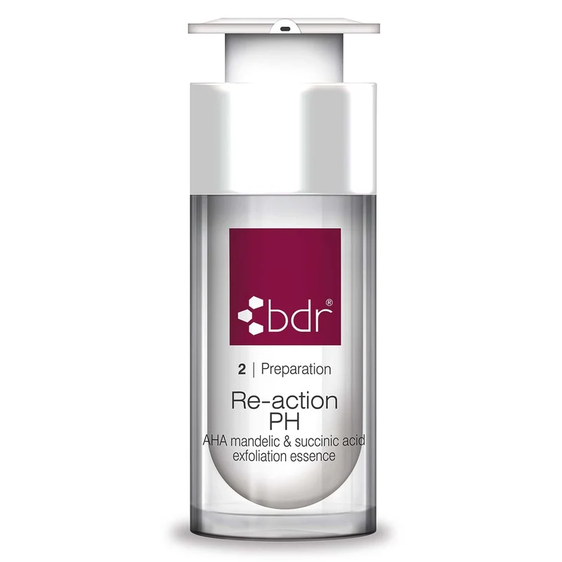 bdr Re-action PH - AHA mandelic & succinic acid exfoliating essence 30ml