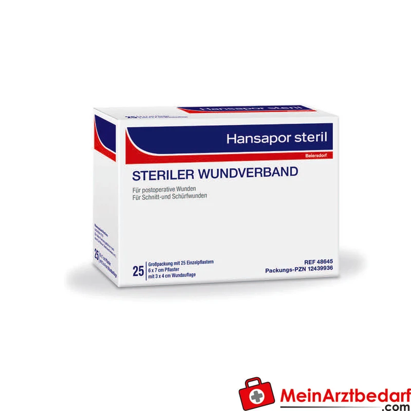Hansaplast Hansapor Sensitive Steriler Wundverband atmungsaktiv 25 Stück