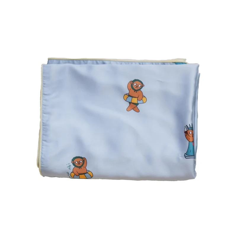 Kuschelige Baby-/Kinderdecke aus weicher Mikrofaser mit fröhlichem Bananen-Print