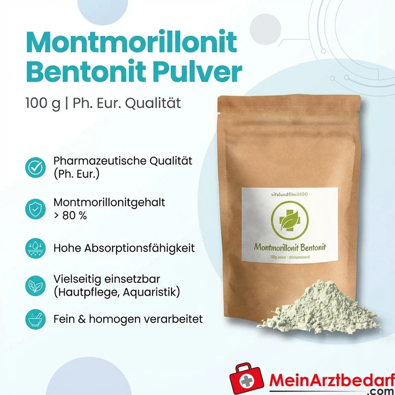 Bentonitpulver (Montmorillonit ≥80%) Ph. Eur. 7.0 100 g
