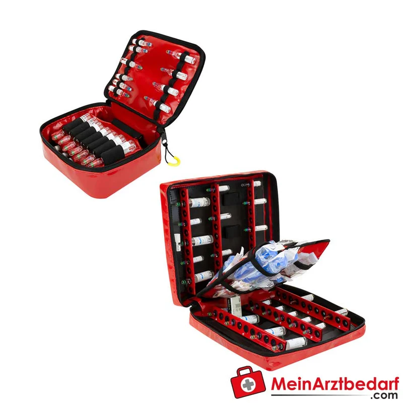 AEROcase Ampullarium Ampullen-Etui rot bruchsicher mit Klett