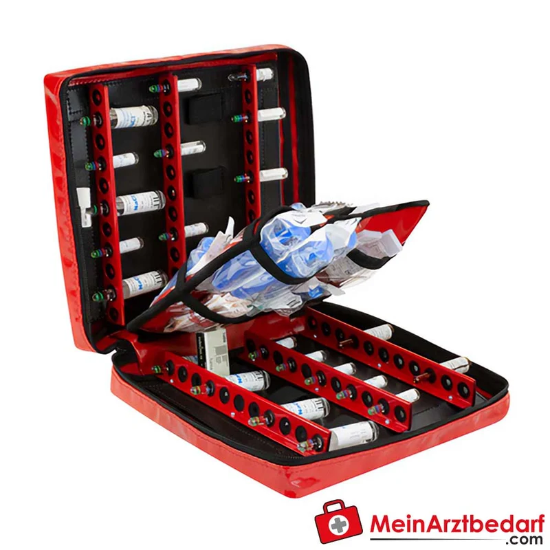 AEROcase Ampullarium Ampullen-Etui rot bruchsicher mit Klett